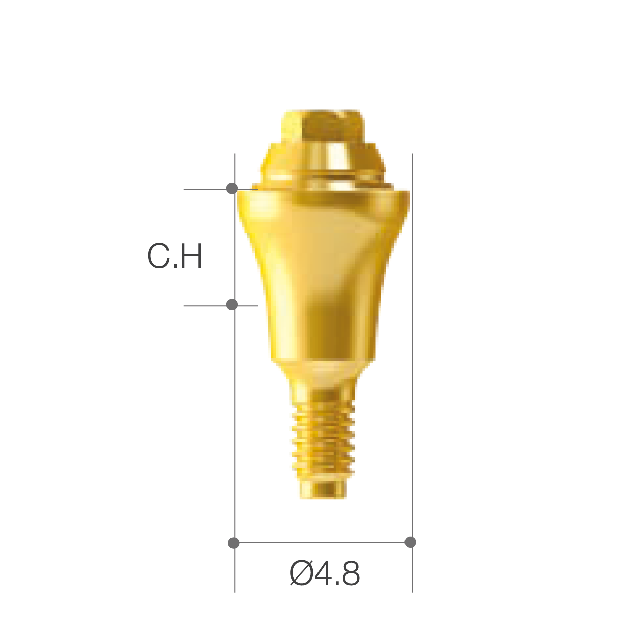 MEGAGEN / Multi-unit Abutment [AR] C.H=4.5/ Straight